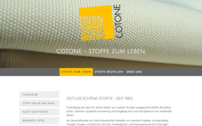Cotone – Stoffe zum Leben.