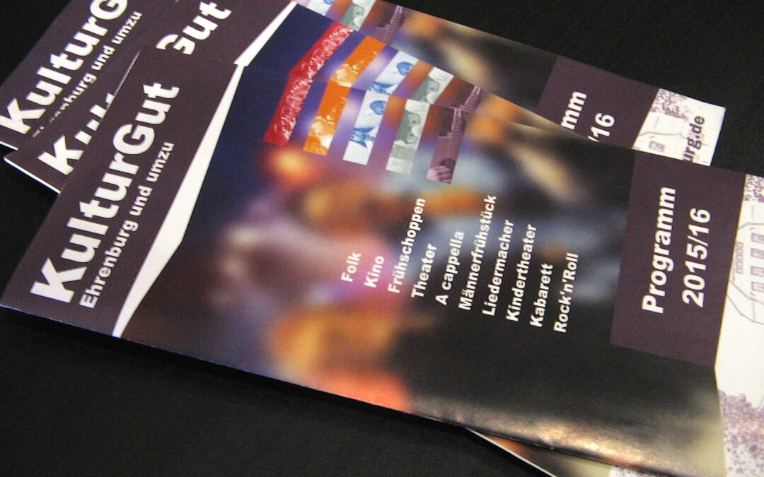 KulturGut Ehrenburg  – Jahresprogramm, Eintrittskarten